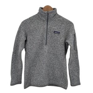 Patagonia Better Sweater Knit Fleece 1/4 Zip XS Gray Women's Pullover Minimalist